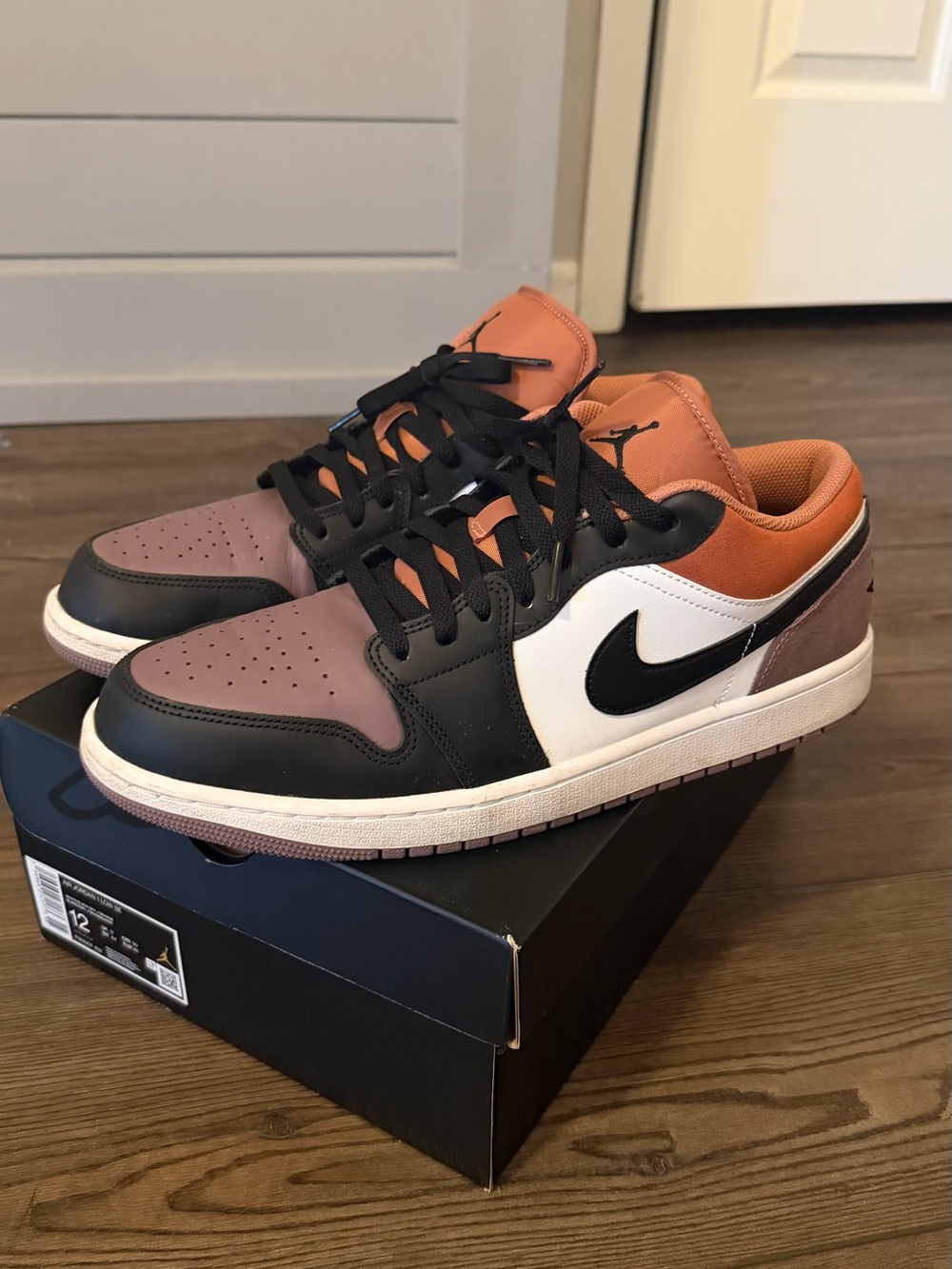 Nike Air Jordan 1 Low - Black White Brown Orange